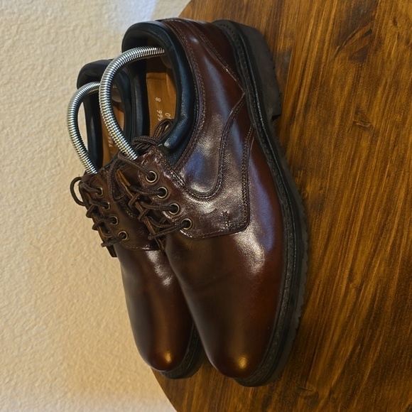 Allen Edmonds Mens Brown quality Leather Lace up Oxfords EUC Sz.9 - Picture 1 of 10